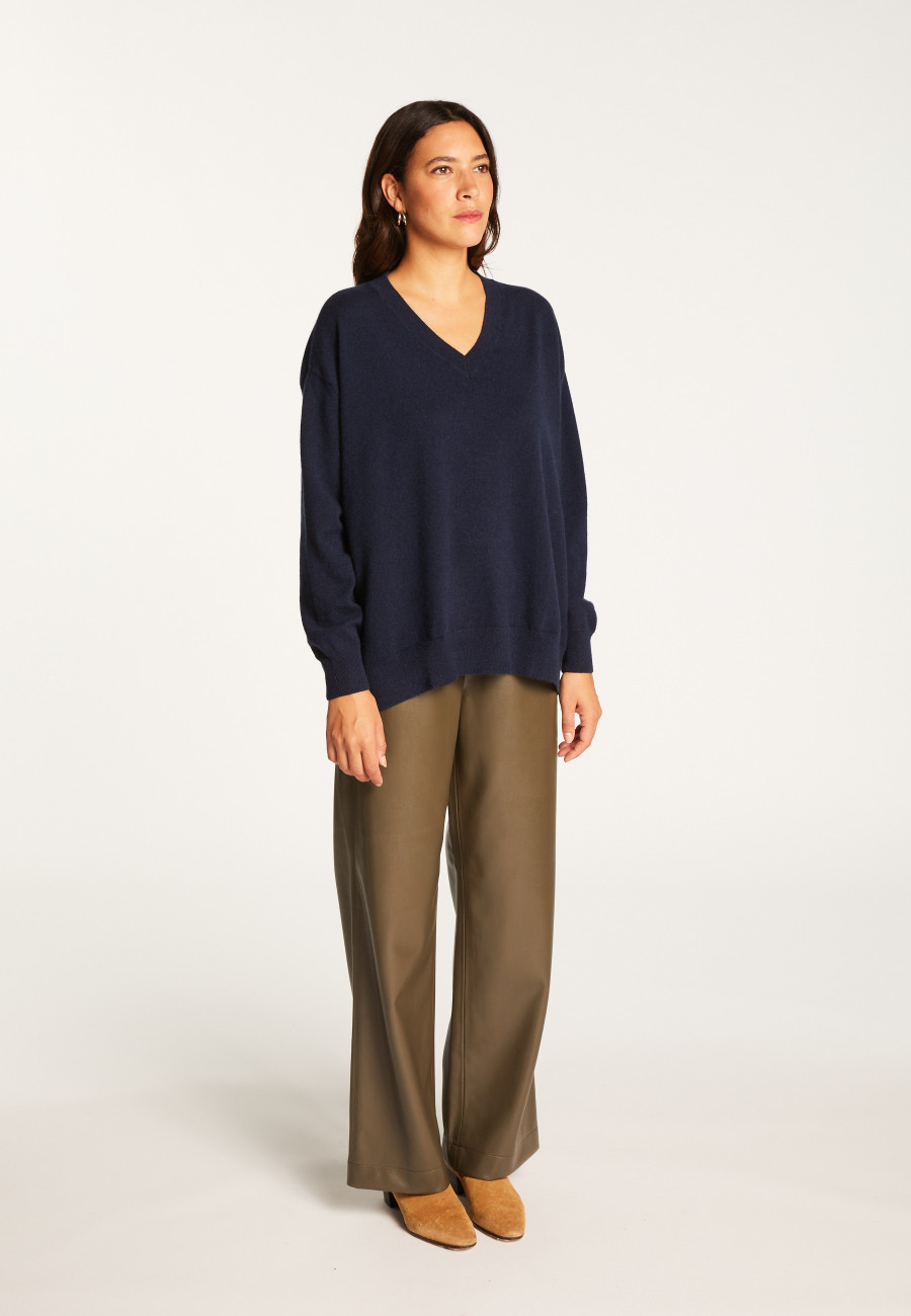 Cashmere slit sweater - Alienor