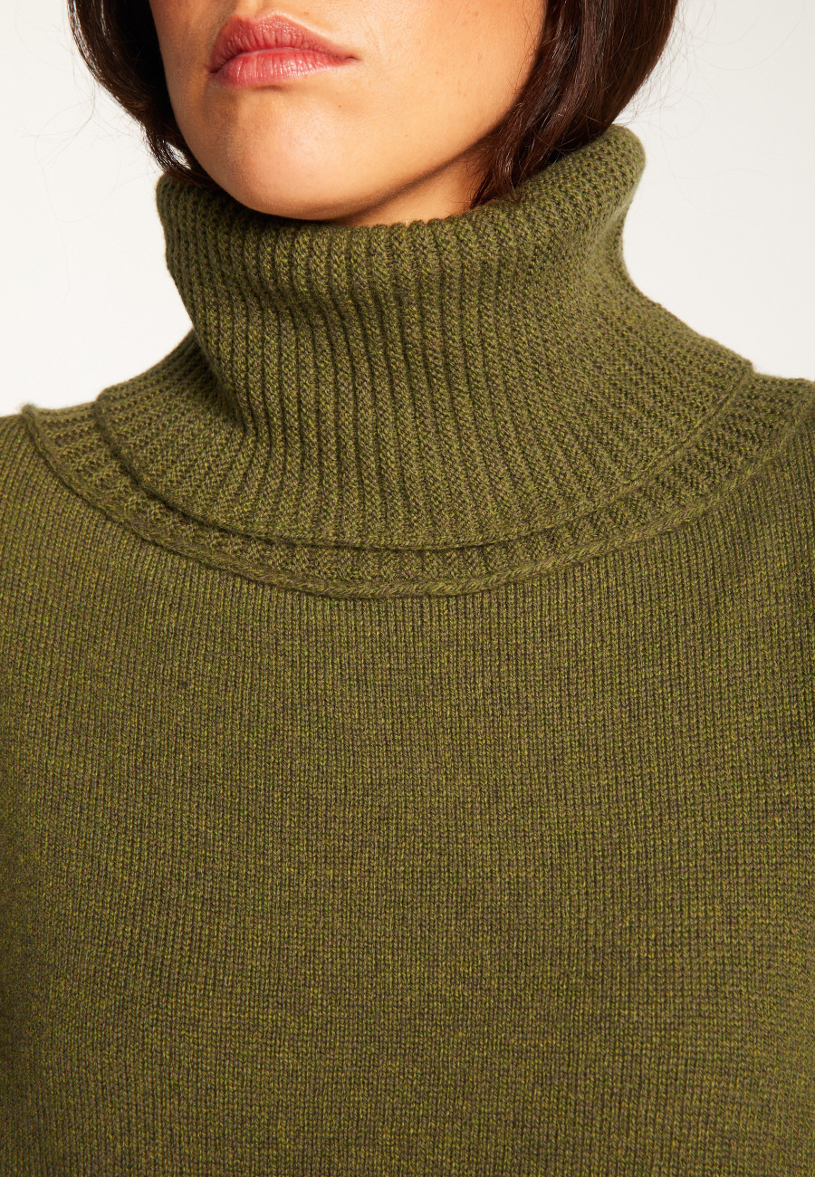 Wool and cashmere turtleneck sweater - Clara