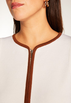 Zipped jacket in merino wool - Reine