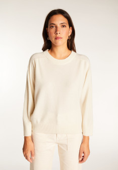 Round neck sweater in merino wool - Rosalie