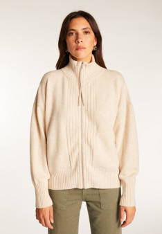 Zipped cashmere vest - Agnes