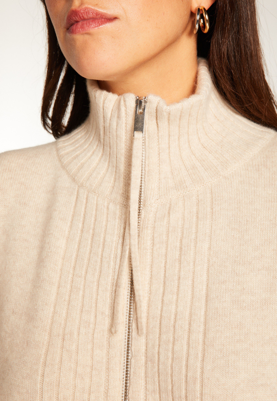 Zipped cashmere vest - Agnes duo