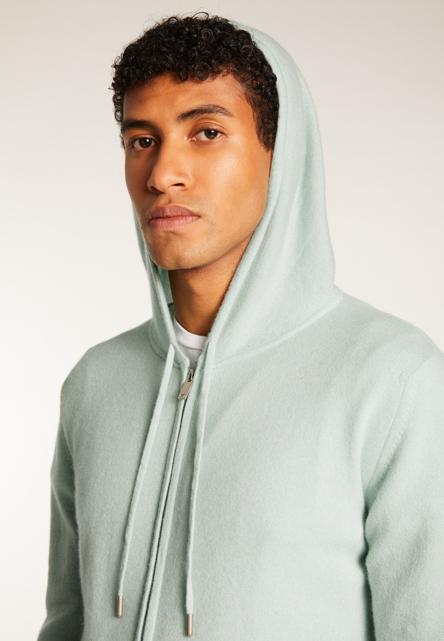 Cashmere Hooded Zip-Up Jacket - Emilien