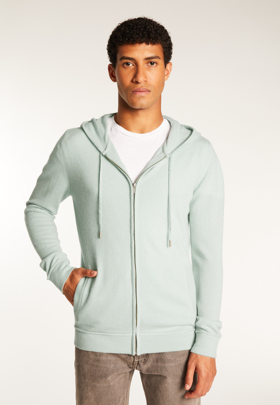 Cashmere Hooded Zip-Up Jacket - Emilien