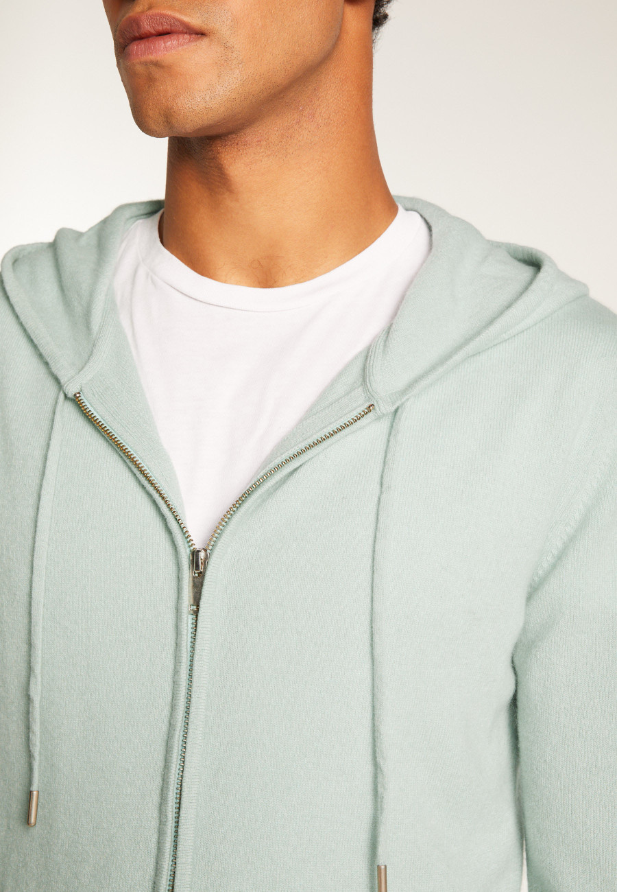 Cashmere Hooded Zip-Up Jacket - Emilien