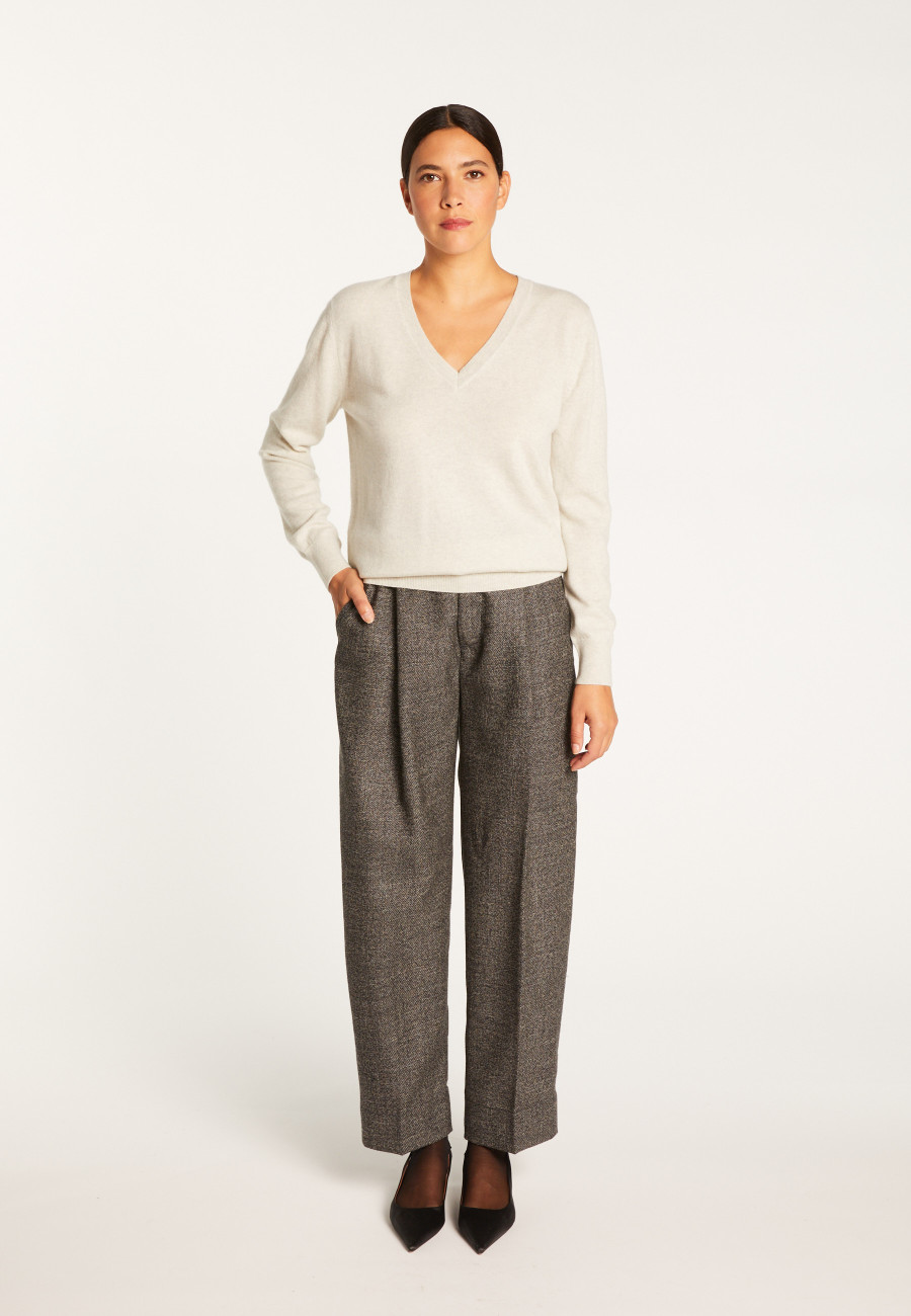 V-neck cashmere sweater - Abel