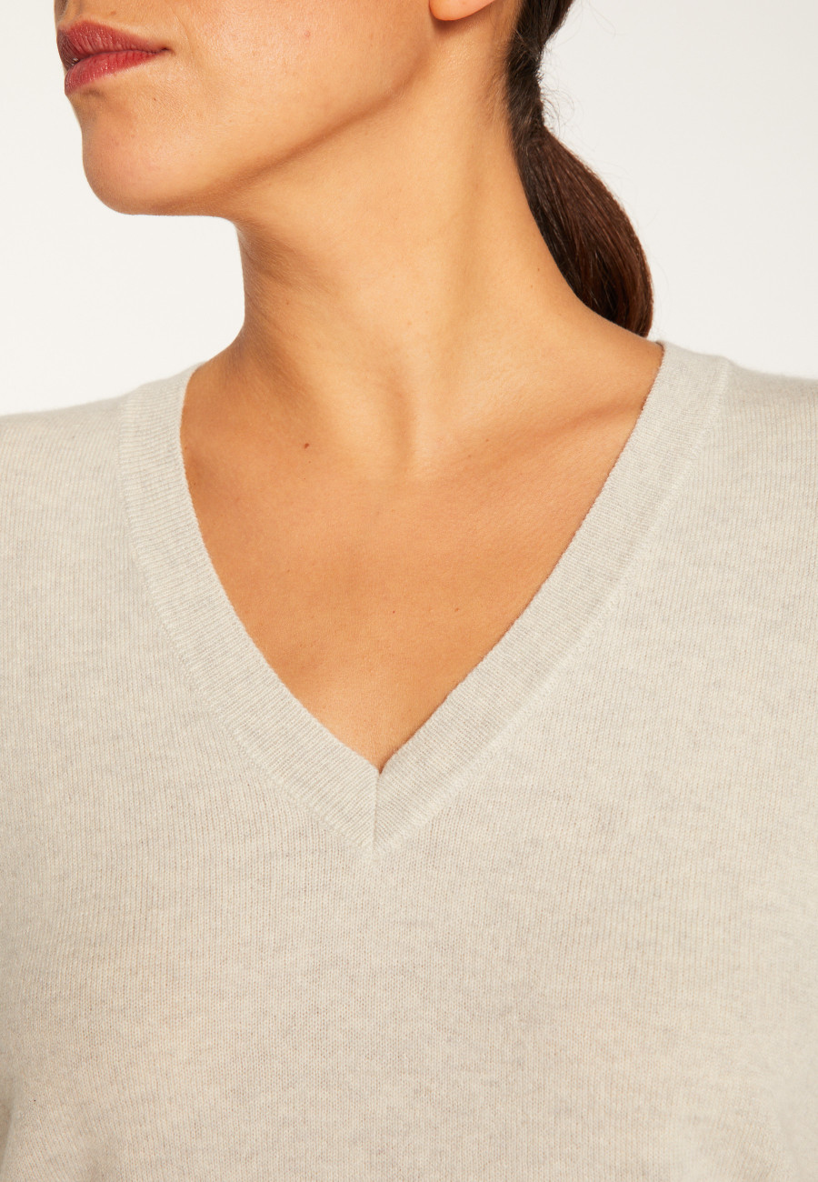 V-neck cashmere sweater - Abel