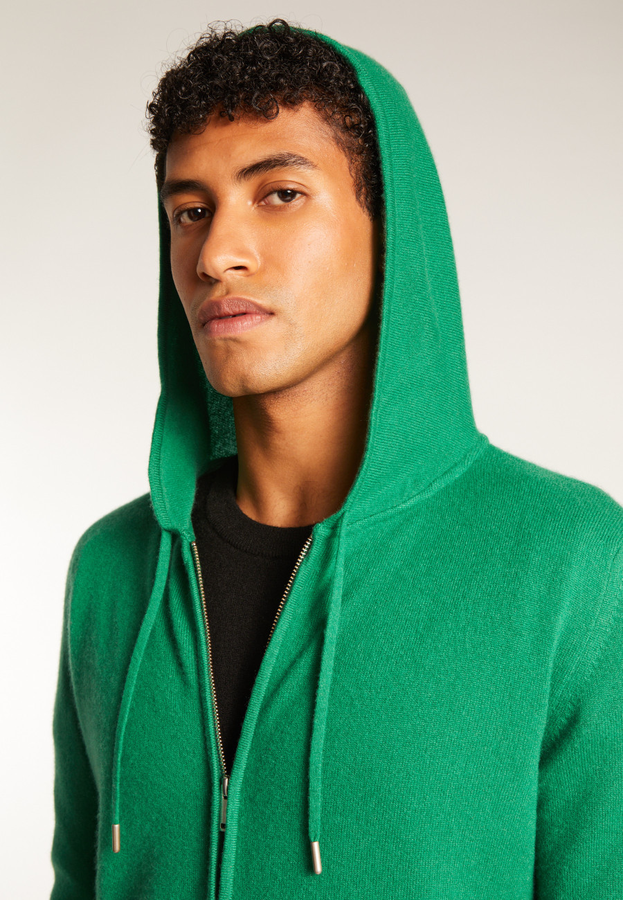 Cashmere Hooded Zip Up Jacket Emilien Maison Montagut