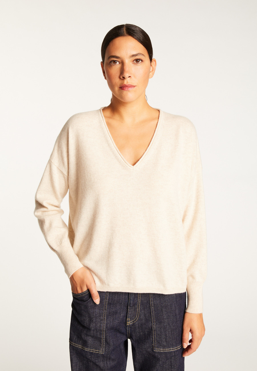 Short cashmere sweater - Alex