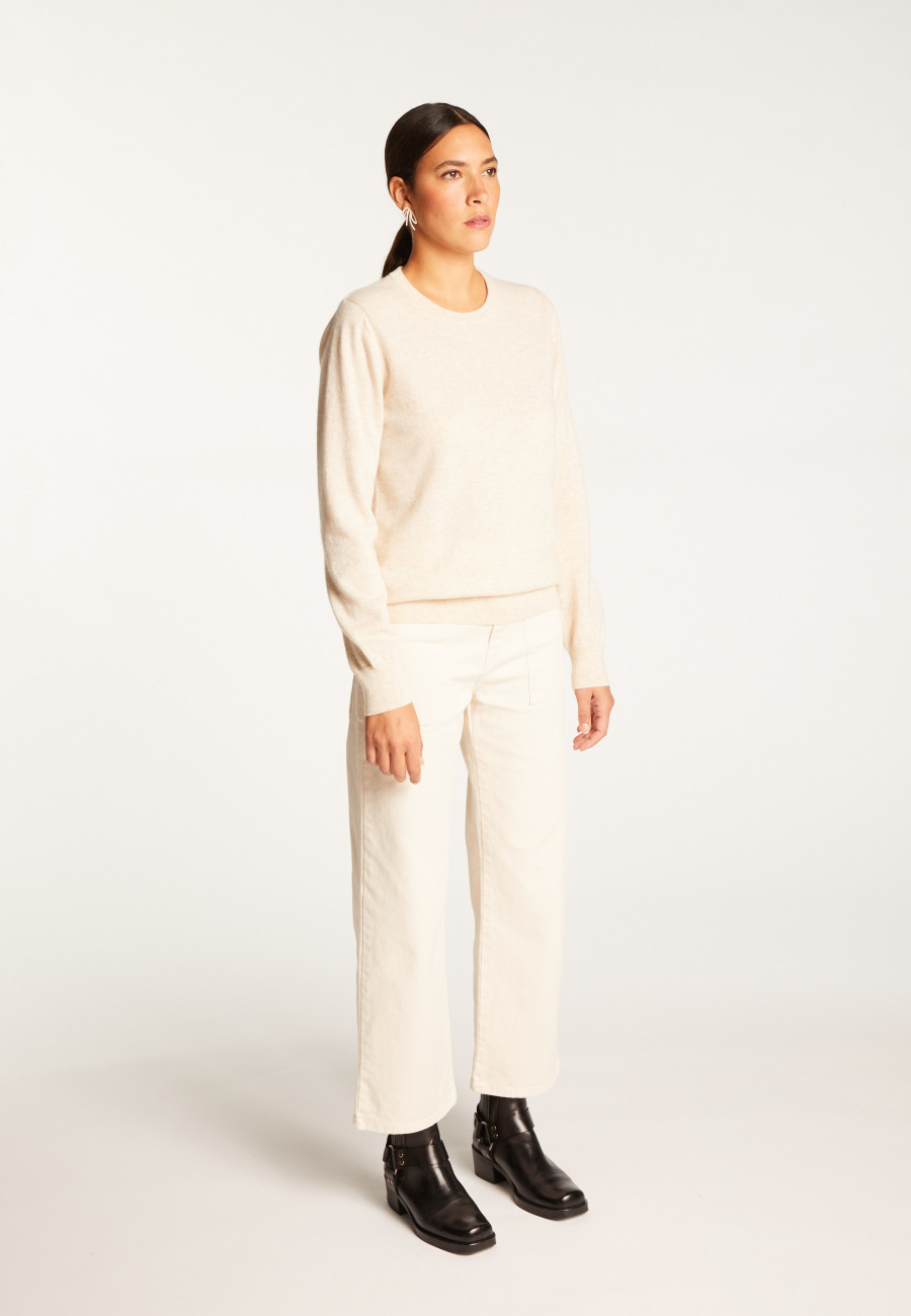 Round neck cashmere sweater - Abeline