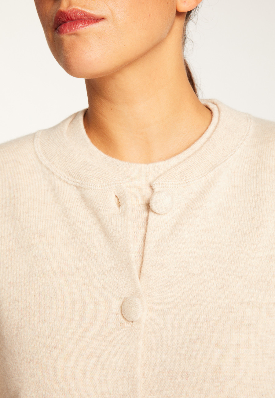 Buttoned cashmere cardigan - Aura