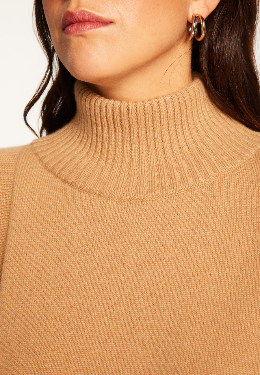 High neck cashmere sweater - Roxane