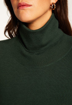 Turtleneck sweater in merino wool - Alisa