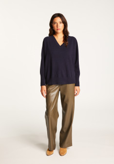 V-neck sweater in merino wool - Robine