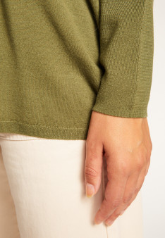 Batwing sleeve wool sweater - Boxe