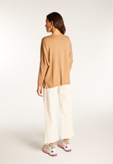 Loose-fit fine merino wool sweater - Azel