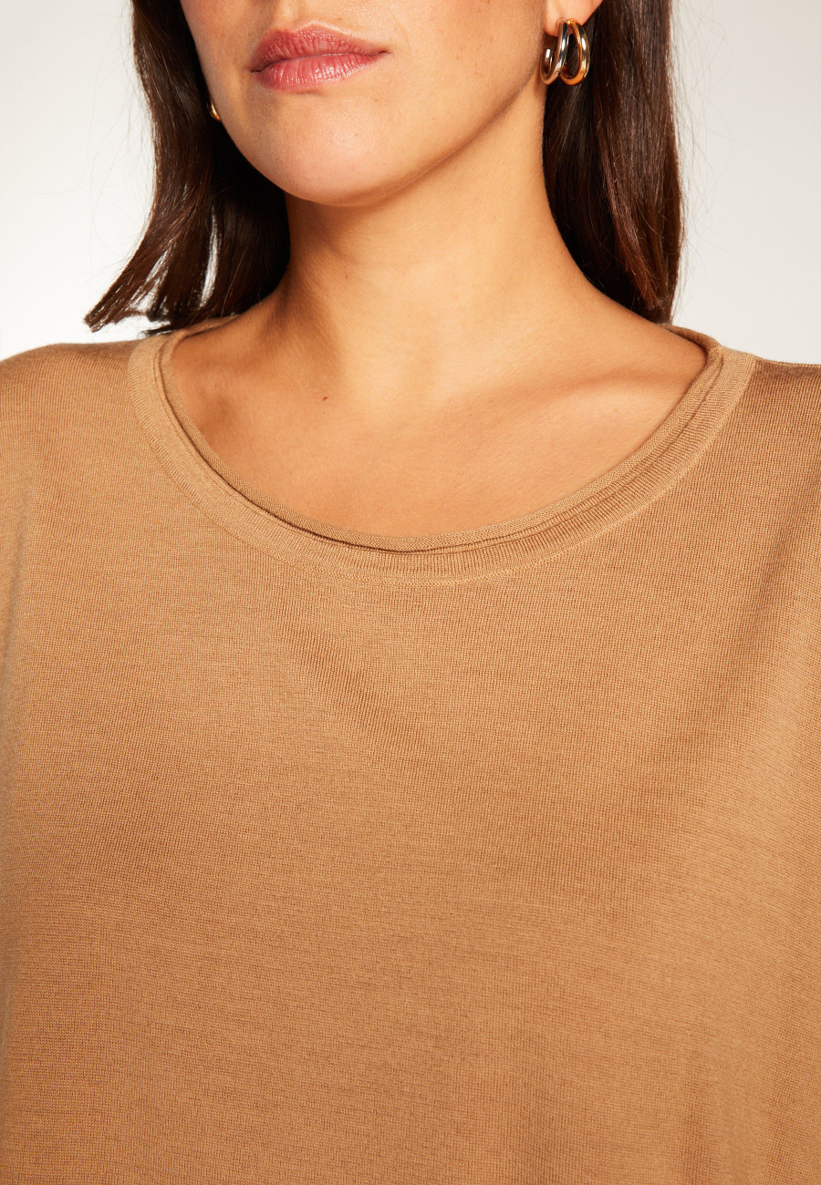 Loose-fit fine merino wool sweater - Azel