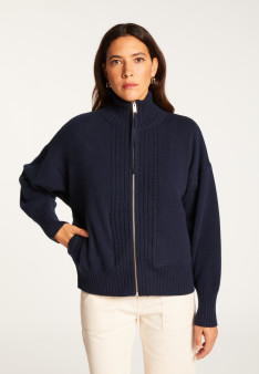 Zipped cashmere vest - Agnes