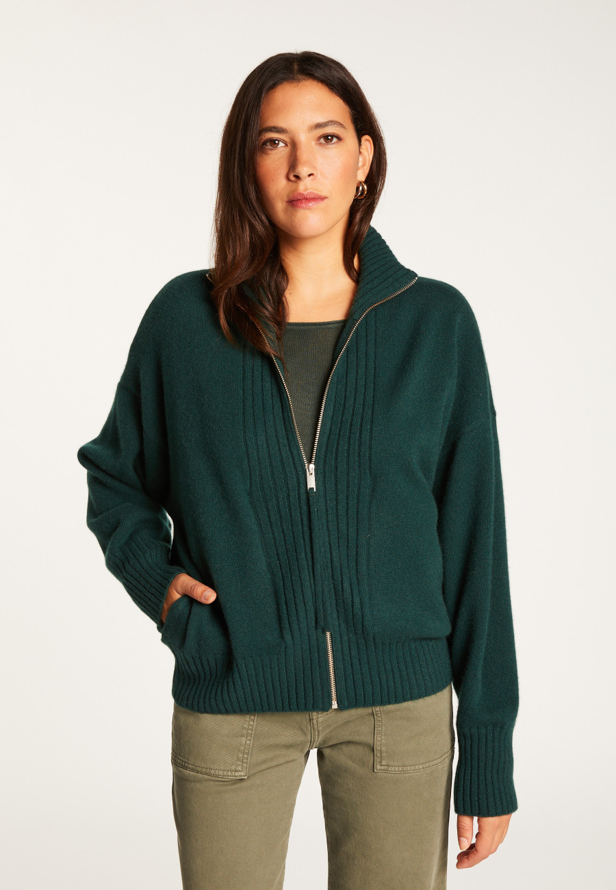 Zipped cashmere vest - Agnes