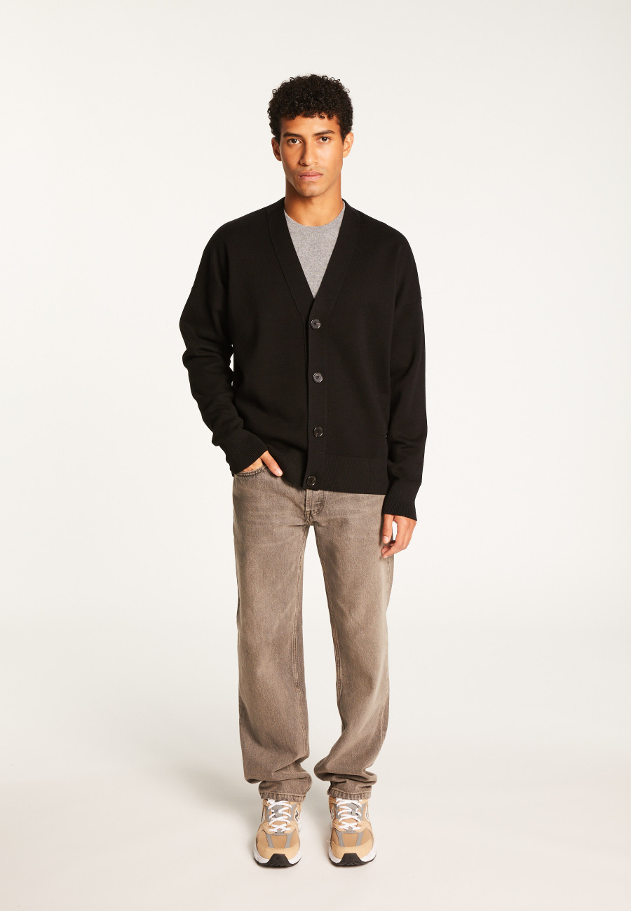 Two-tone merino wool buttoned vest - Tao