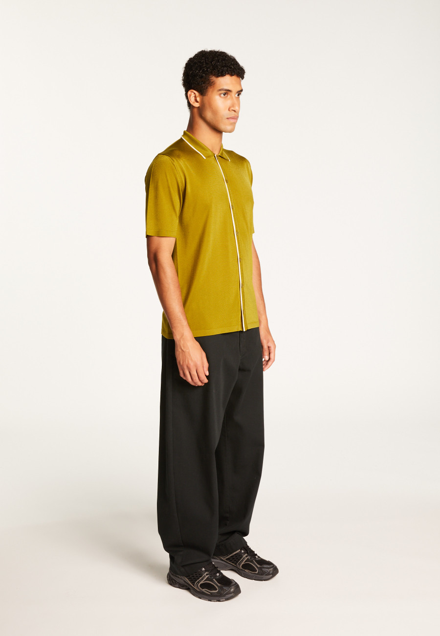 Short-sleeved shirt in Fil Lumière - Roman