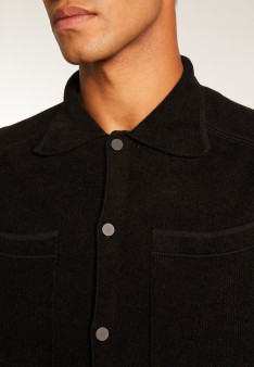 Unisex velvet wool overshirt - Timeo