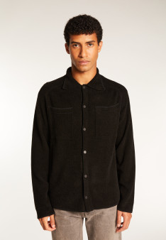 Unisex velvet wool overshirt - Timeo