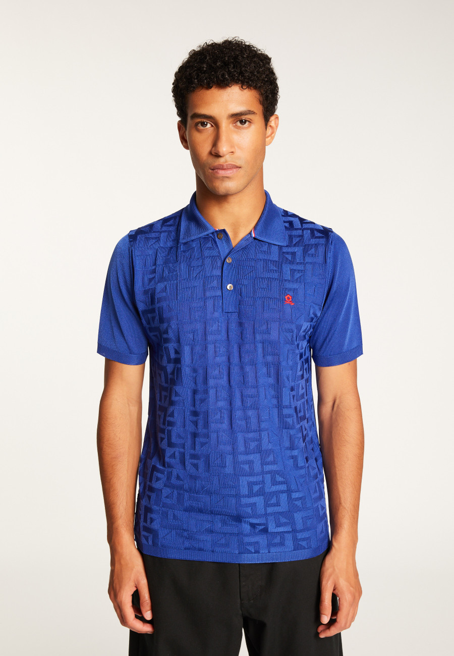 Fil Lumière patterned polo shirt - Juan