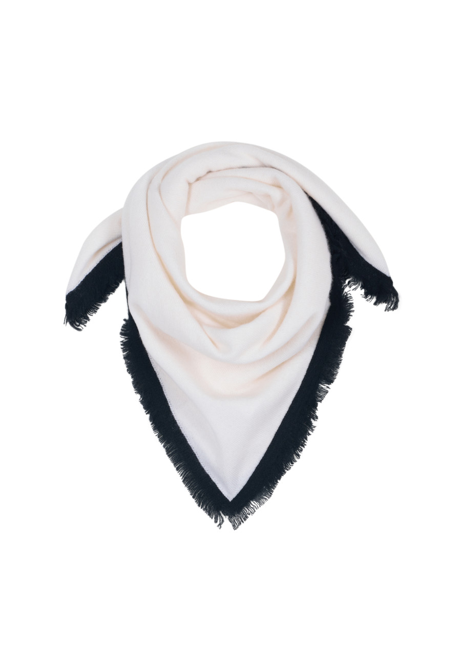 Two-tone unisex scarf in cashmere - Louisa