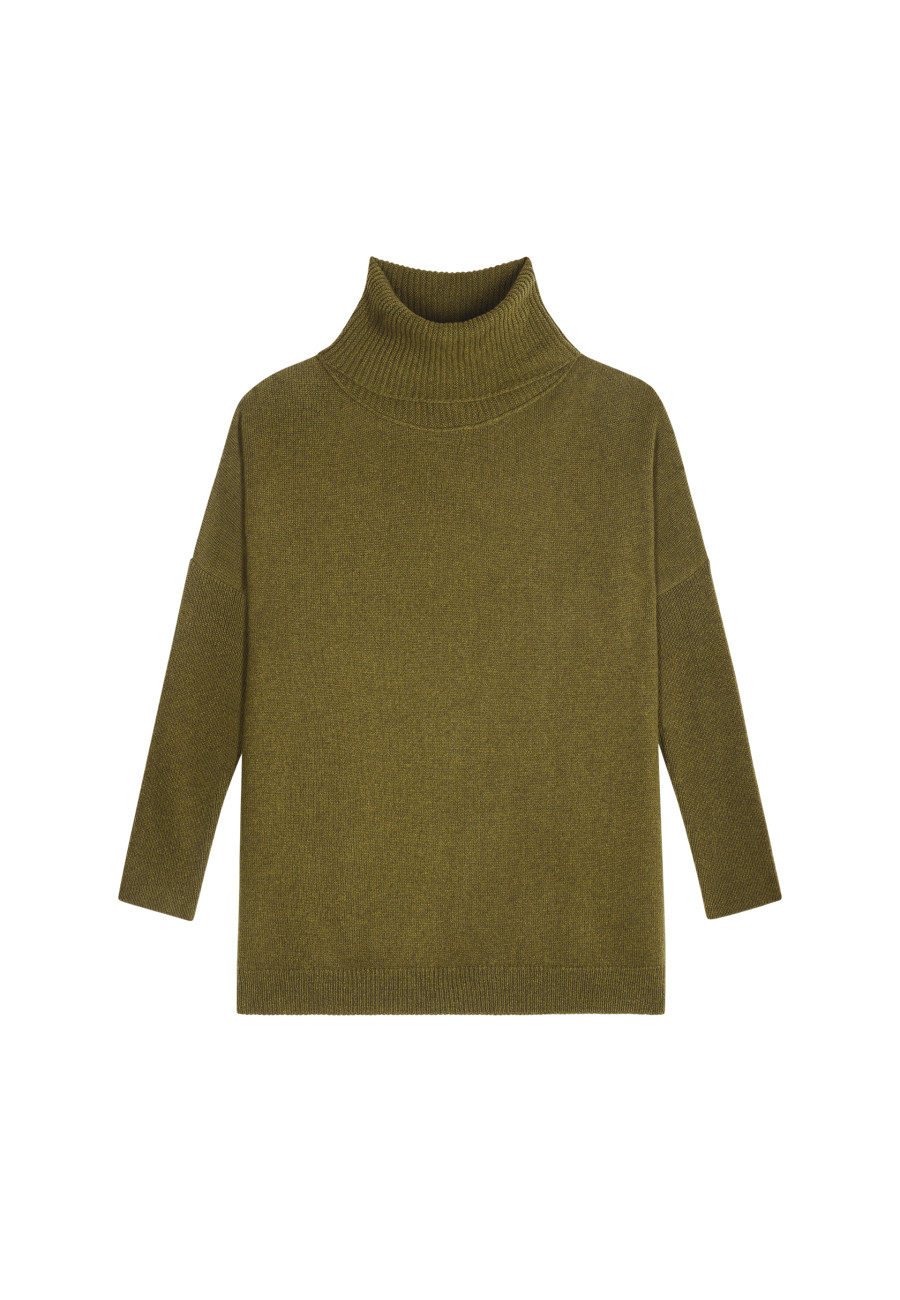 Wool and cashmere turtleneck sweater - Clara