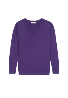 V-neck merino wool sweater - Arya