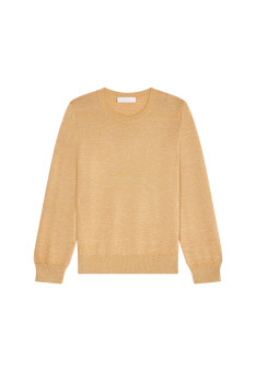 Round neck sweater in lurex merino wool - Asena Lux