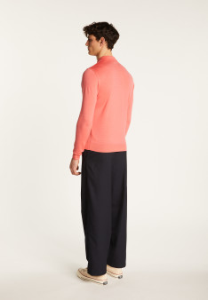 Merino wool long sleeve polo shirt - Eni