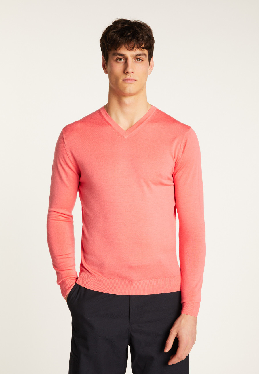 Long-sleeved merino wool sweater - Elmo