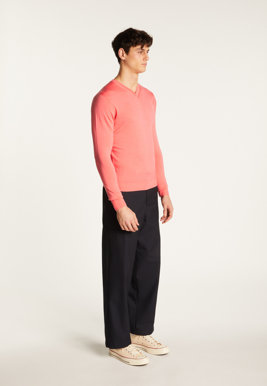 Long-sleeved merino wool sweater - Elmo