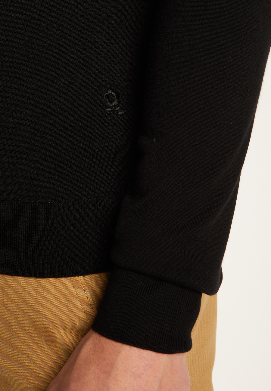 Merino Wool Crew Neck Sweater - Eddie