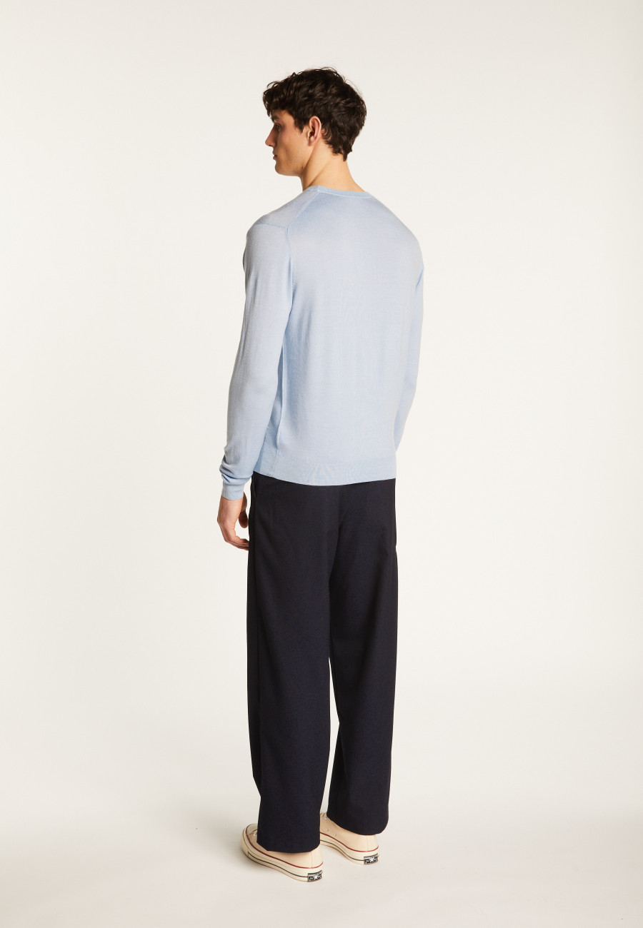 Merino Wool Crew Neck Sweater - Eddie