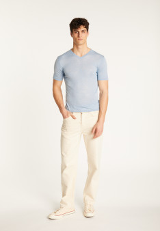 Cotton V-neck T-shirt - Reuben