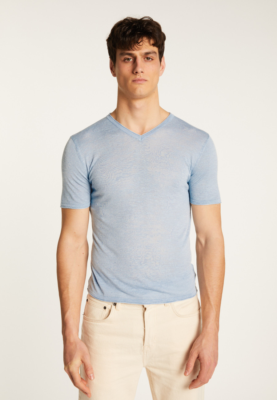 Cotton V-neck T-shirt - Reuben