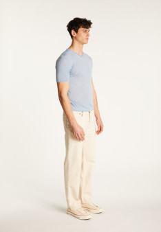 Cotton V-neck T-shirt - Reuben