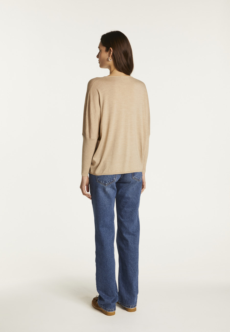 Merino wool V-neck sweater - Boxe