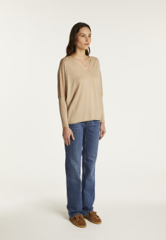 Merino wool V-neck sweater - Boxe