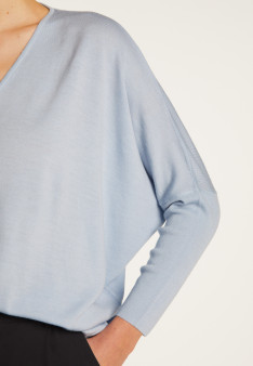 Merino wool V-neck sweater - Boxe