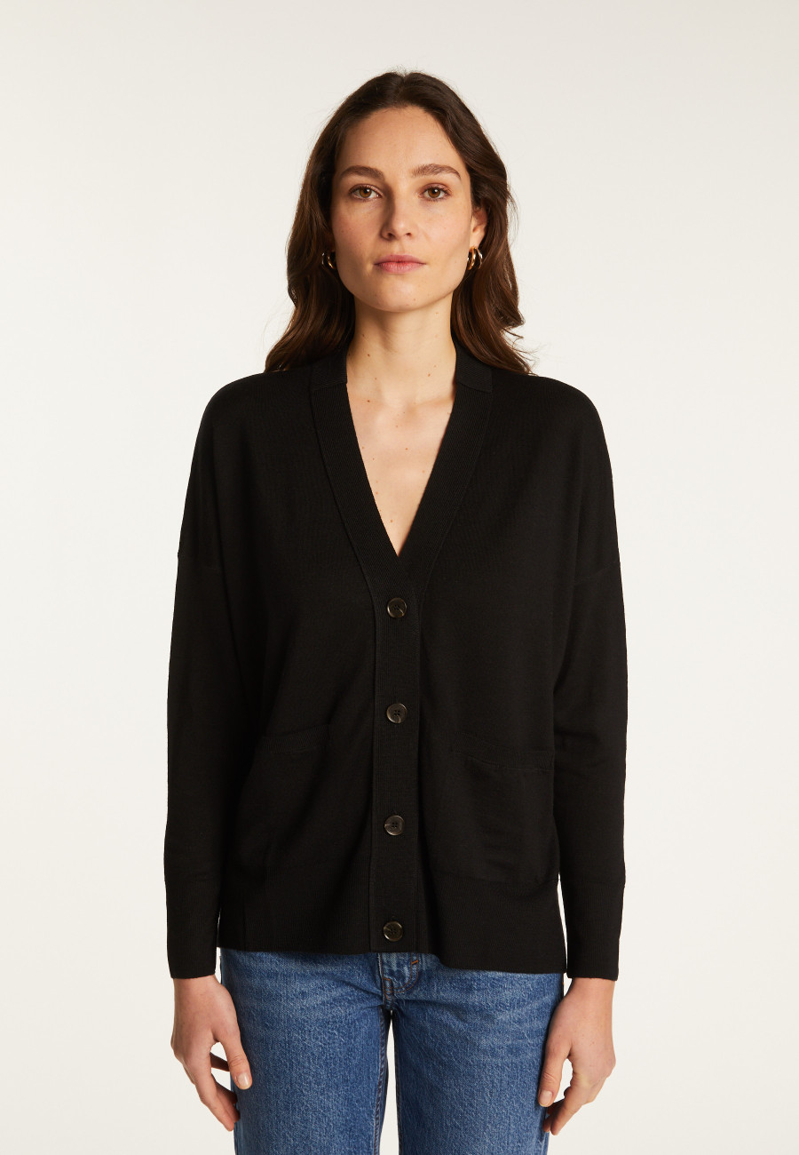 Merino wool cardigan - Ariella