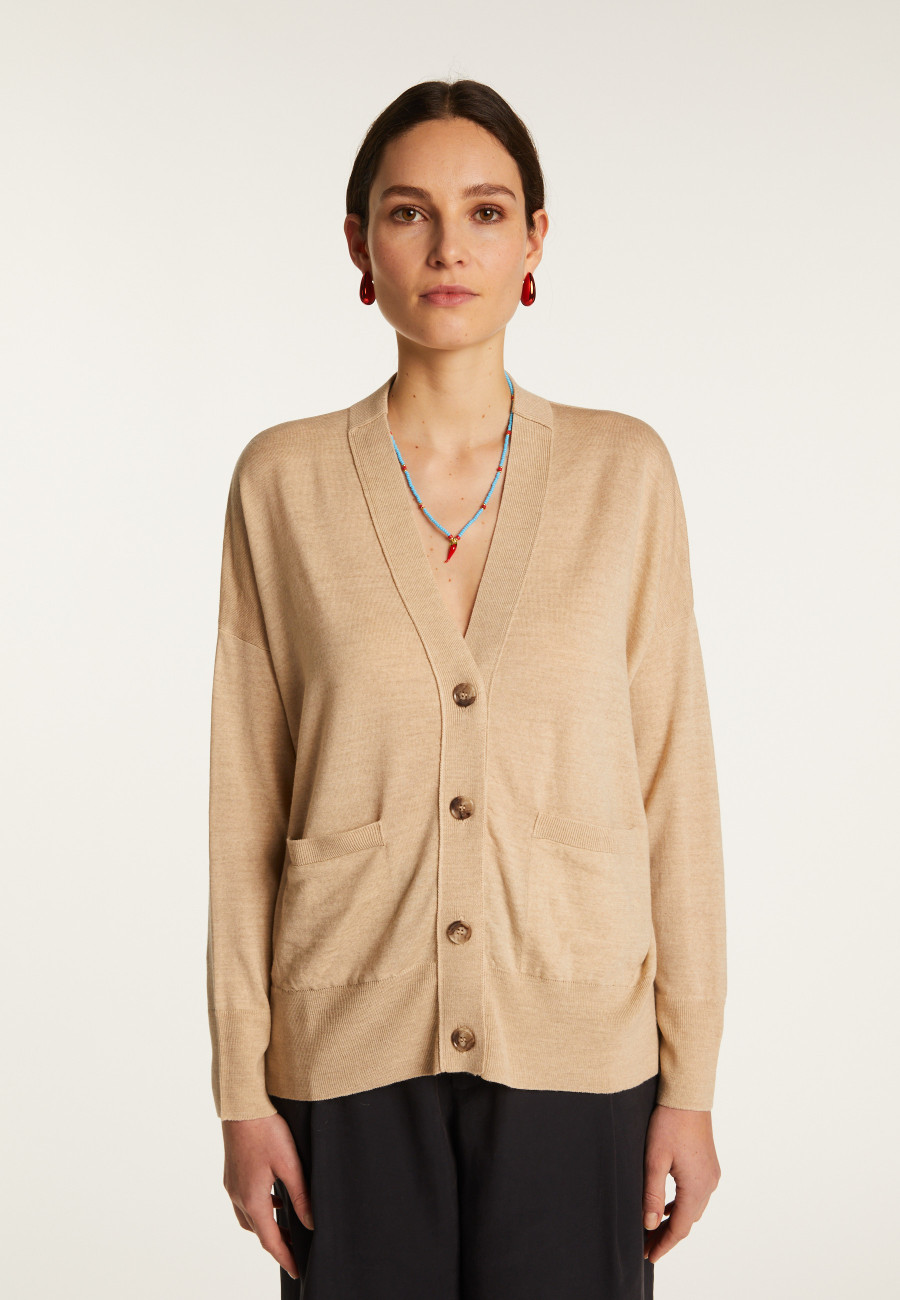 Merino wool cardigan - Ariella