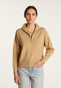 Wool Blend Trucker Sweater - Felicity