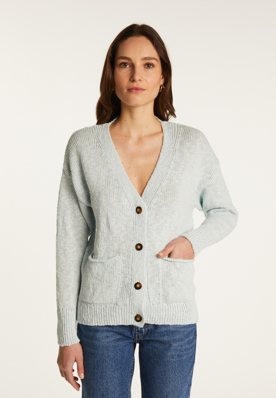 Cotton and linen cardigan - Naïs