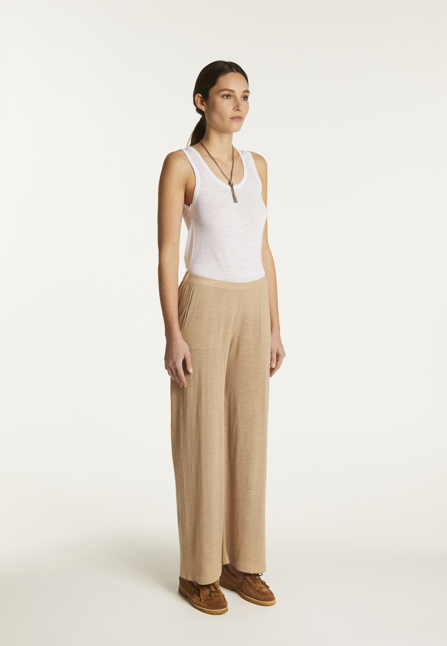 Flamed linen pants - Debora