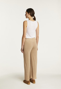 Flamed linen pants - Debora