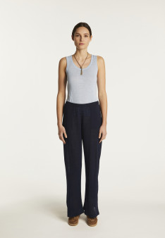 Flamed linen pants - Debora